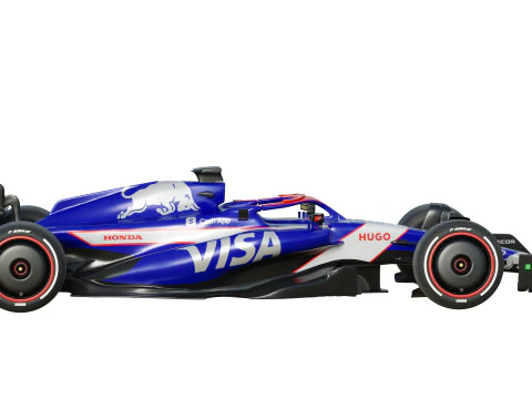 F1 Racing Bulls 2024 3D Model