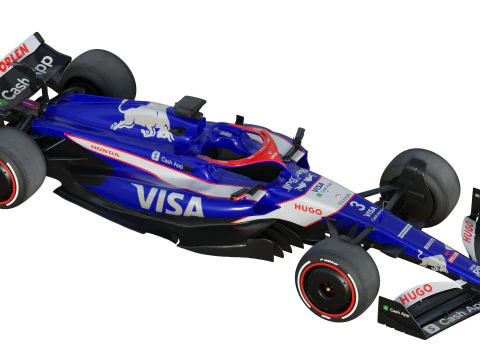 F1 Racing Bulls 2024 3D Model