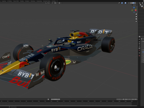 F1 Red-Bull RB20 2024 3D Модель