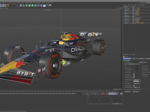 F1 Red-Bull RB20 2024 3D Модель