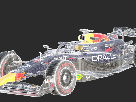 F1 Red-Bull RB20 2024 3D Модель