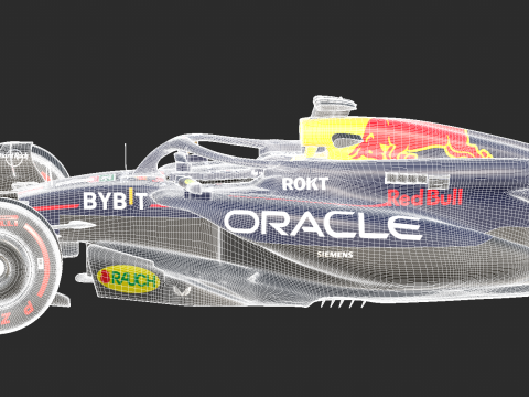 F1 Red-Bull RB20 2024 3D Модель