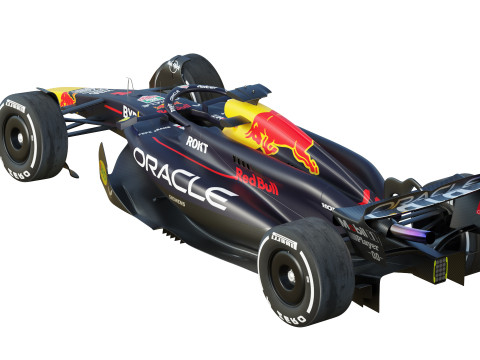 F1 Red-Bull RB20 2024 3D Модель