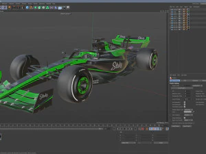 Estaca F1 Sauber C44 2024 Modelo 3D