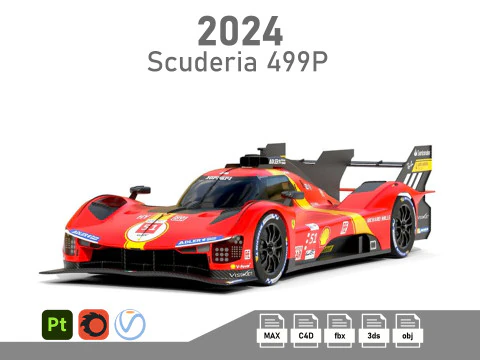 स्कुडेरिया 499पी 3D मॉडल