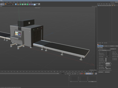 Airport Security X-ray Conveyer 3D Модель