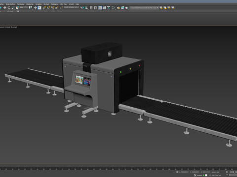 Airport Security X-ray Conveyer 3D Модель