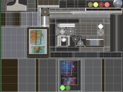 Airport Security X-ray Conveyer 3D Модель