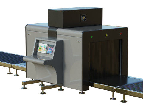 Airport Security X-ray Conveyer 3D Модель