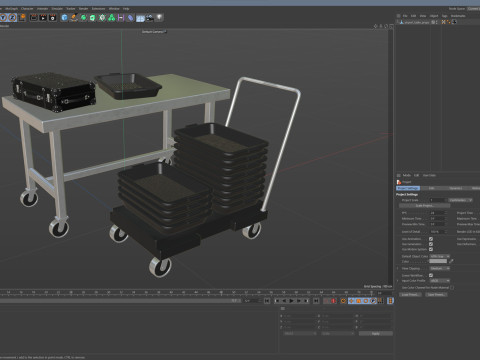 Airport Table Props Modelo 3D