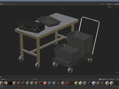 Airport Table Props Modelo 3D