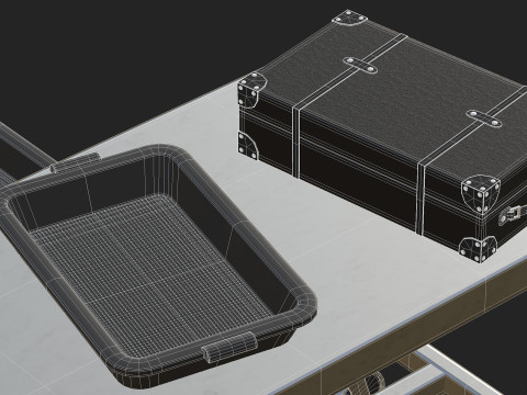 Airport Table Props Modelo 3D