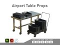 Airport Table Props 3D Model