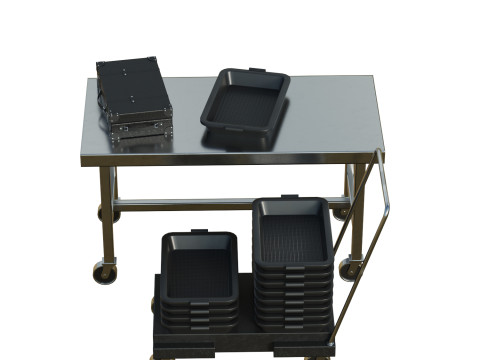 Airport Table Props Modelo 3D