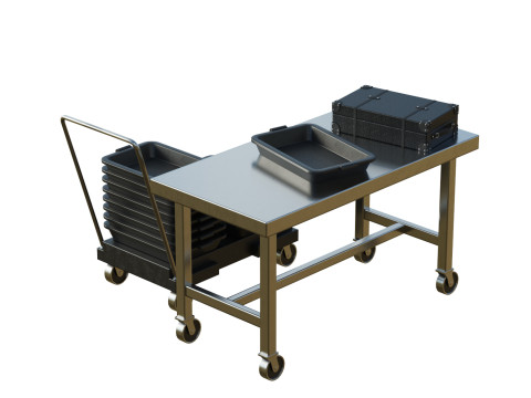 Airport Table Props Modelo 3D