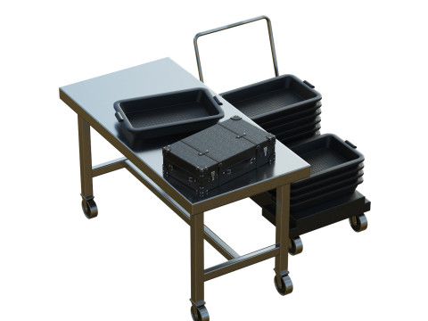 Airport Table Props Modelo 3D