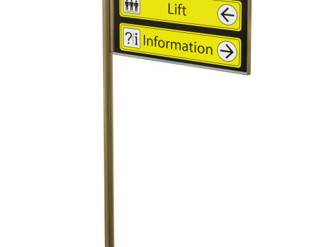 Airport Sign 3D Model