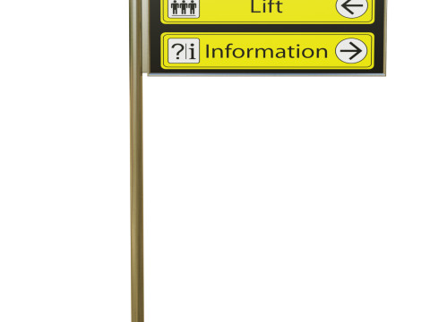 Airport Sign 3D Model