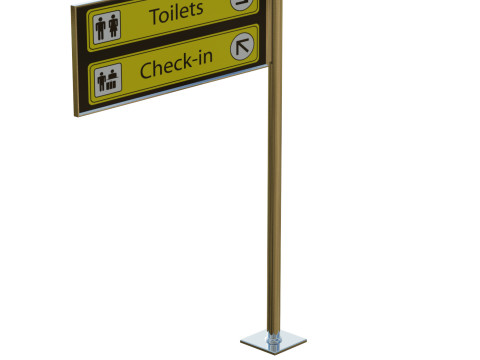 Airport Sign 3D Model