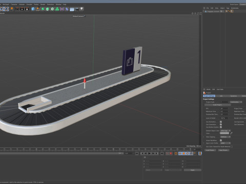 Baggage Carousel 3D Model
