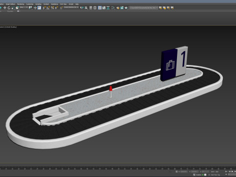 Baggage Carousel 3D Model