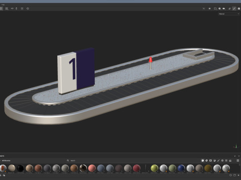 Baggage Carousel 3D Model