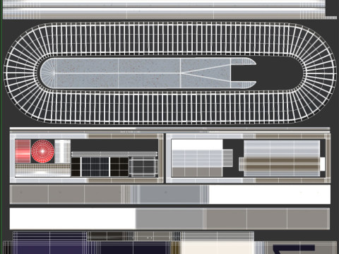 Baggage Carousel 3D Model