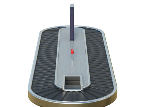 Baggage Carousel 3D Model
