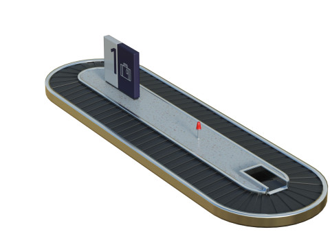 Baggage Carousel 3D Model