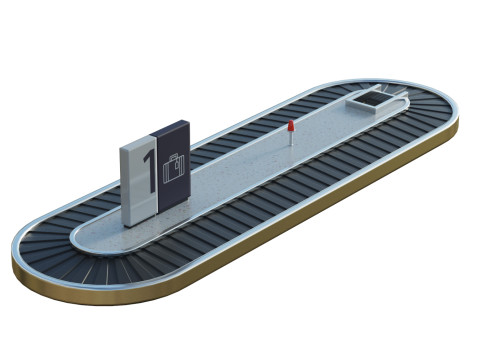 Baggage Carousel 3D Model