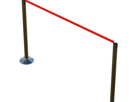 Airport Crowd Barrier 3D Model