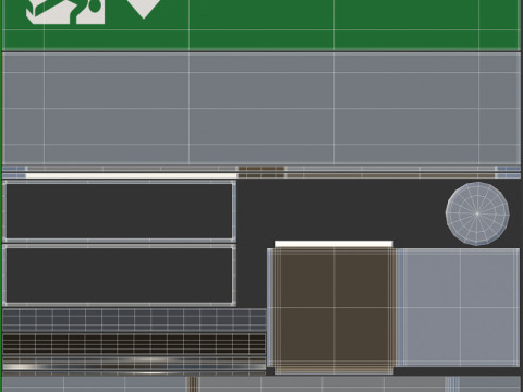 Exit Sign 3D Model