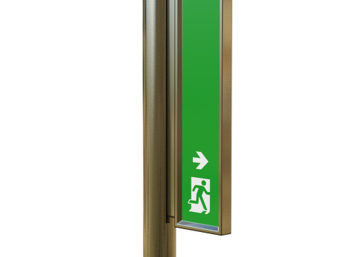 Exit Sign 3D Model