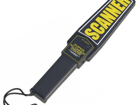 Handheld Security Metal Detector 3D Model