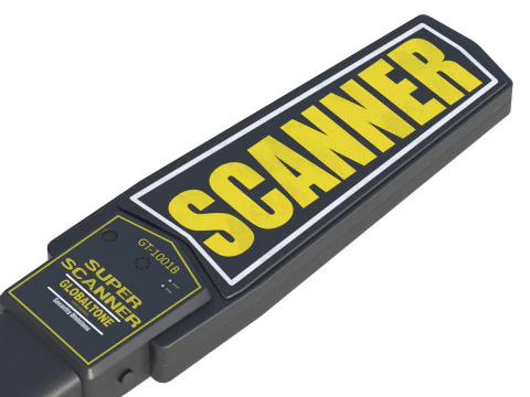 Handheld Security Metal Detector 3D Model