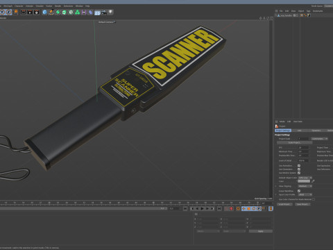 Handheld Security Metal Detector Model 3D