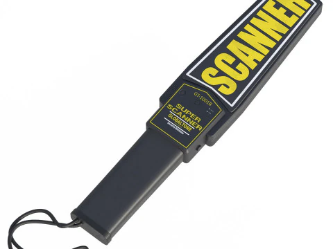 Handheld Security Metal Detector 3D Model