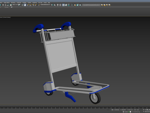 Luggage Trolley 3D Model