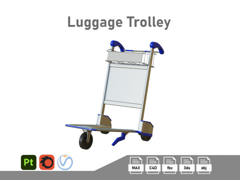 Luggage Trolley 3Dモデル