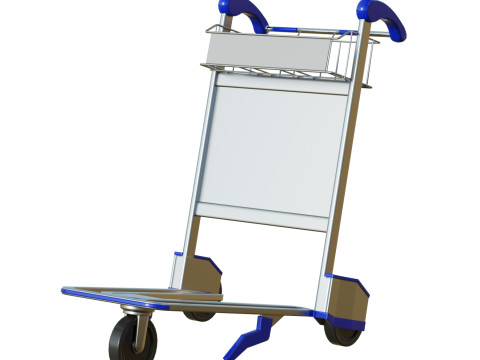 Luggage Trolley 3D Model