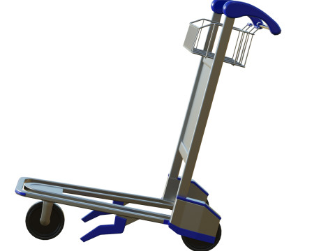 Luggage Trolley 3D Model