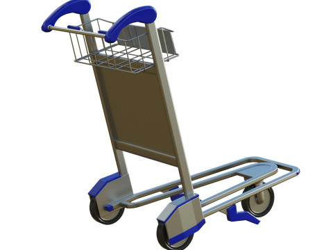 Luggage Trolley 3D Model