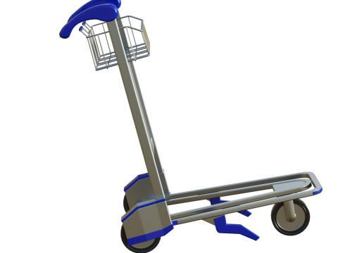 Luggage Trolley 3D Model
