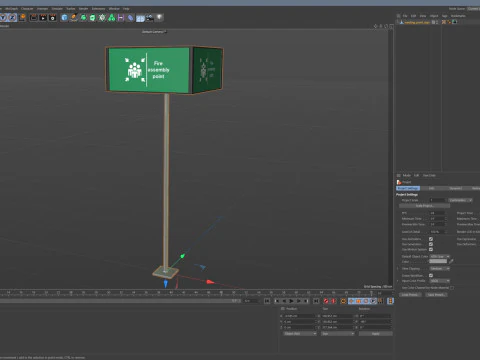 Placa de ponto de encontro Modelo 3D
