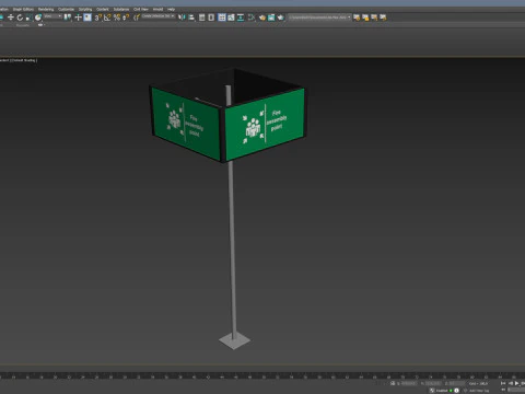 Placa de ponto de encontro Modelo 3D