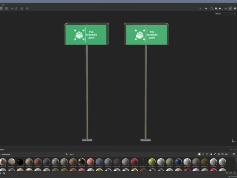 Placa de ponto de encontro Modelo 3D