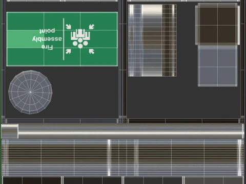 Placa de ponto de encontro Modelo 3D