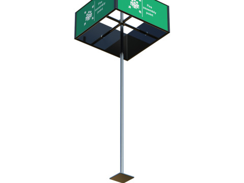 Meeting Point Sign 3D Модель
