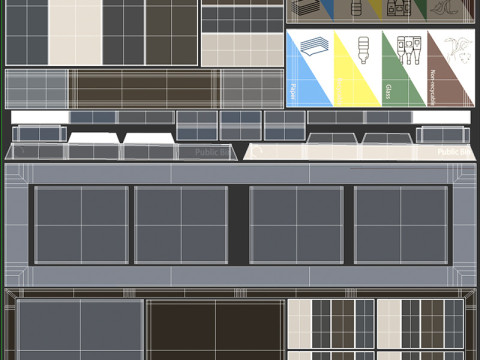 Public Recycling Station 3D Model
