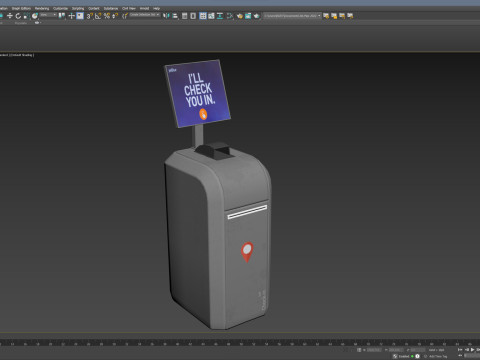 Self-checkin Kiosk Modelo 3D